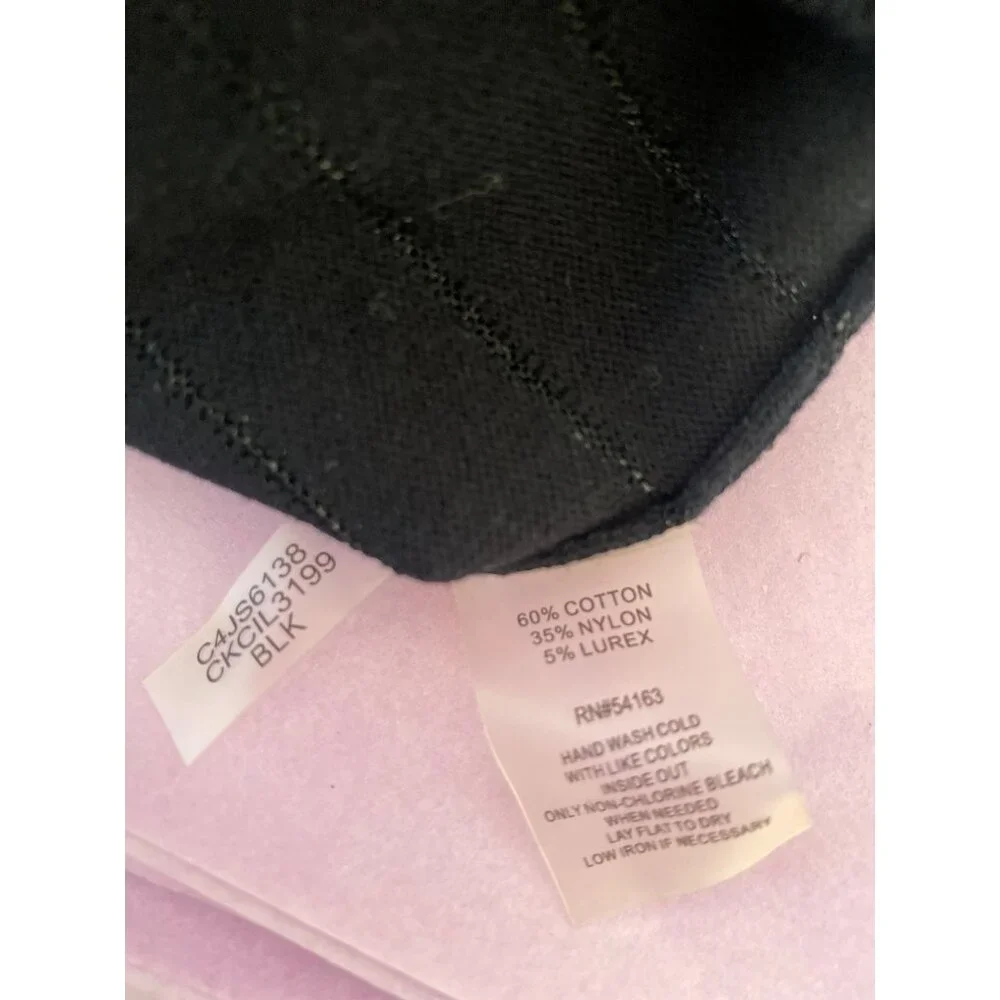 NWT Calvin Klein Women’s Black Sleeveless Knit Top Size M - Picture 5 of 5